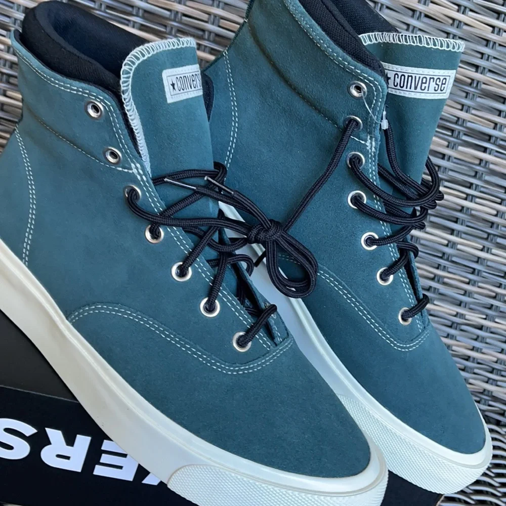 Converse Skid Grip Hi Succulent Green/Black/Egret MEN`S - Picture 8 of 16